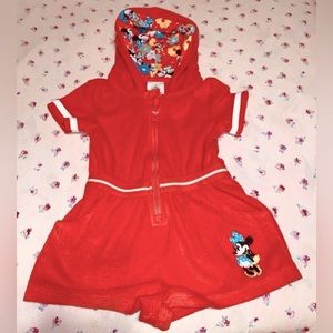 Disney Minnie Mouse Towel Swim Romper